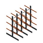 Aanbieding: Voordeelrij zware draagarmstelling dubbelzijdig