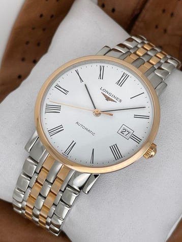 Longines - Elegance Automatic 18K Gold/Steel - Zonder, Nieuw