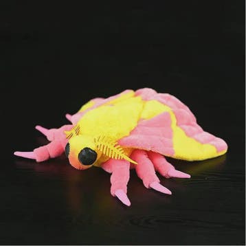 Kawaii Pluche Rose Maple Moth Pop - Schattig Insect Speelgoe