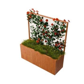 Geroba Verta C1 rechthoekige plantenbak met plantenklimrek, Verzenden, Nieuw