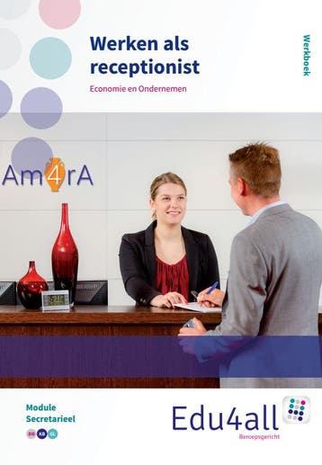 Edu4all EO   Werken als receptionist 9789037224474, Verzenden, Zo goed als nieuw