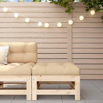 Lounge voetensteun 57x57cm | Laatste Stuk!, 2 zitplaatsen, Hocker, Nieuw, Ophalen of Verzenden