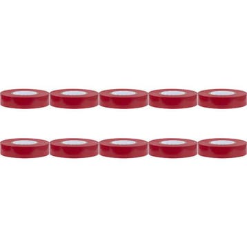 Voordeelpak Isolatietape 10 Pack - Yurga - Rood - 20mmx18m, Ophalen of Verzenden, Nieuw, Overige materialen