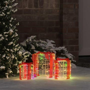 vidaXL Decoratie voor Geschenkdoos 3 st kleurrijk 20 x 20 x, Verzenden, Nieuw