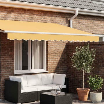 vidaXL Vervangende markies volant Zand 581 x 20 cm Polyester, Verzenden, Nieuw