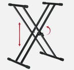 Gator Frameworks Dubbele X-Style Keyboard Standaard met, Verzenden, Nieuw