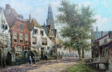 Jan van Laar (XX) - Mooie stad Haarlem in de 19e Eeuw