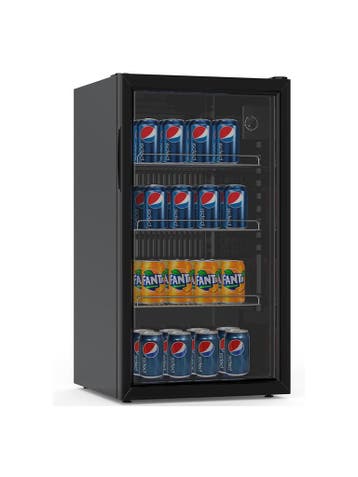 Koelkast Mini - 80 Liter - 1-Deurs - Glazen Deur - Statisch, Verzenden, Nieuw in verpakking