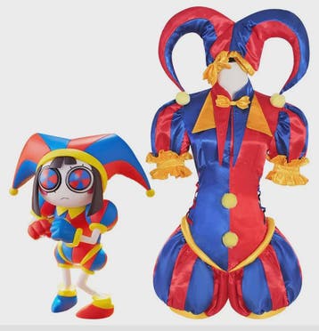 Pomni Cosplay Kostuum - The Amazing Digital Circus Clown Uni, Verzenden, Nieuw