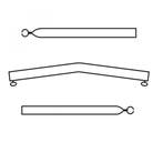 Campking Daksteun gebogen 22/19mm 170-250 Premium, Ophalen of Verzenden, Nieuw