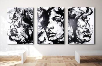 D. Witschkanow - „Fragments of Identity“ – Triptychon  I, Antiek en Kunst