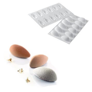 Silikomart Siliconen Bakvorm Quenelle (12x) 6,3x2,9x2,8cm, Verzenden, Nieuw