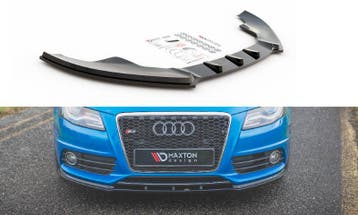 Voorspoiler Audi S4 / A4 S-Line B8 Glanzend Zwart, Ophalen of Verzenden, Nieuw