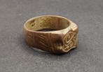 Viking periode Brons Versierde bezelring - 25 mm (Zonder