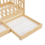 Kinderbed Marli - 90 x 200 cm - Houtkleur - incl. lades, Verzenden, Nieuw