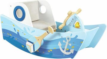Schommelboot Peuters - Blauw | Tweedekansje | OP=OP, Ophalen of Verzenden, Zo goed als nieuw