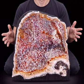 Uniek - Ametrine - Geode - 45x33x28 cm- 40 kg