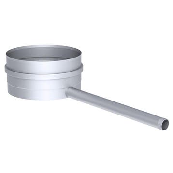 GGM Gastro | Condensopvangbak - RVS - met 1/2 sok - Ø 400mm, Verzenden