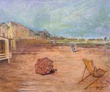 Yvette Schneider (XX) - Bord de plage (Vendu sans prix de