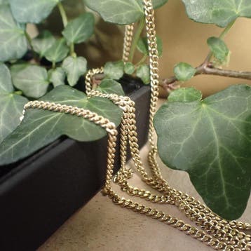8 karaat gourmetschakel ketting, Ophalen of Verzenden, Gebruikt, Geel, Goud