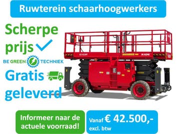 Magni elektrische Schaarhoogwerkers Ruw Terrein, vanaf:, Verzenden