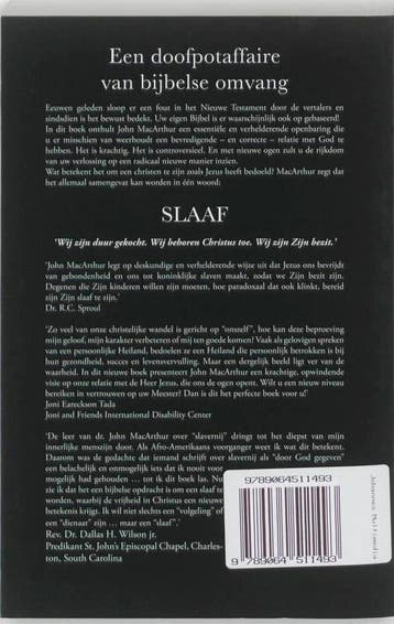 SLAAF 9789064511493 John MacArthur, Verzenden, Gelezen, John MacArthur
