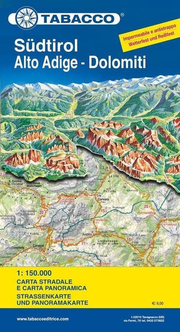 South Tirol / Alto Adige / Dolomites Road Map & Panoram. Map, Boeken, Verzenden, Gelezen
