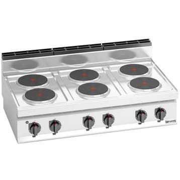 GGM Gastro | Elektrisch fornuis - LORENZO 700 - | EHB173E, Verzenden, Nieuw, Inbouw