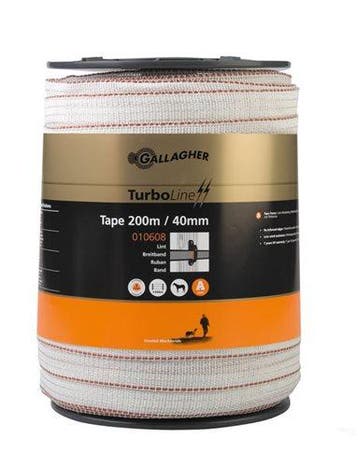 Gallagher TurboStar Lint 40mm Wit 200m, Ophalen of Verzenden, Nieuw