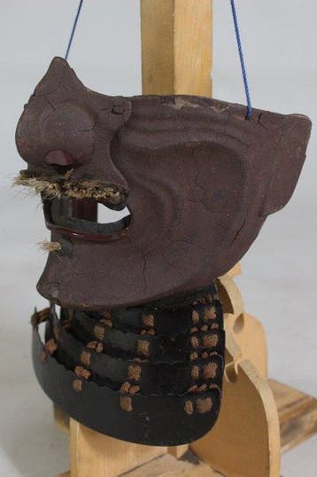 Mengu/Menpo - Japan - E3-605 Sabinuri Menpo Samurai Yoroi
