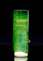 SUBLIME Gelaagde Groene toermalijn Kristal • 14,85 ct •, Verzamelen