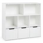 LIVSK Speelgoedkast - Robuuste MDF Constructie - 5 Open Vakk, Verzenden, Nieuw