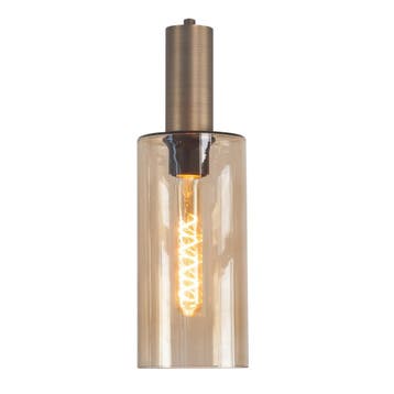 Glazen lampenkap Goud Glas | Langwerpig | Ø12cm, Huis en Inrichting, Lampen | Lampenkappen, Overige kleuren, Rond, Nieuw, Ophalen of Verzenden