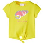 vidaXL Kindershirt 140 geel, Verzenden, Nieuw
