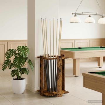 vidaXL Biljartkeu standaard Bewerkt hout 42 x 43 x 60 cm, Verzenden, Nieuw