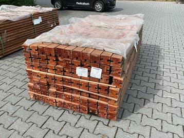 Bangkirai Schuttingpalen 2000x90x90mm, Ophalen of Verzenden, Nieuw