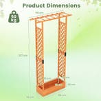 LIVSK Verhoogde Plantenbak van Vurenhout - Latwerk - Hangend, Verzenden, Nieuw