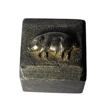 Antique Industrial Printing Block / Metal Printing Stamp –