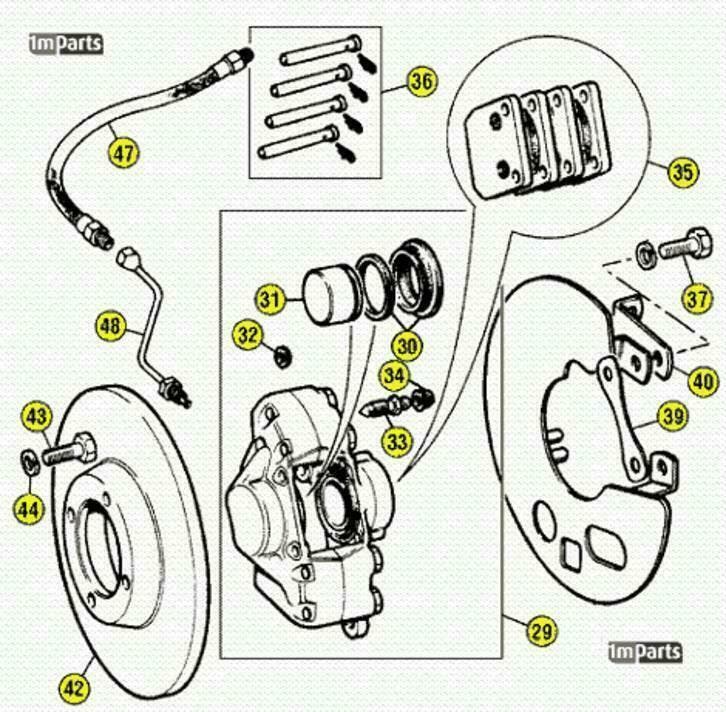 Triumph TR250 , TR5 en TR6 remmen onderdelen, Auto-onderdelen, Oldtimer-onderdelen