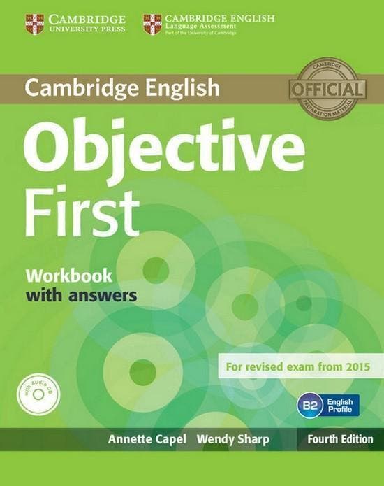 Objective First - 4th edition wb with answers + audio-cd, Boeken, Taal | Engels, Zo goed als nieuw, Verzenden