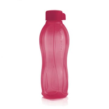 Tupperware Ecofles Drinkfles flesje fles 1 l Donkerrood/Roze, Ophalen of Verzenden, Nieuw