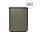 Brabantia Bo Touch Bin - Prullenbak - 2 x 30 liter -, Huis en Inrichting, Woonaccessoires | Prullenbakken, Verzenden, Zo goed als nieuw