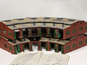 Vollmer H0 - 5758 - Modeltreingebouwen (2) - Een in goede, Nieuw