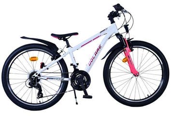 Volare XC Race 24 inch meisjesfiets - Wit/Roze - 21, Verzenden, Nieuw