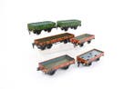 Märklin 0 - Modeltrein goederenwagon (6) - Zes blikken open