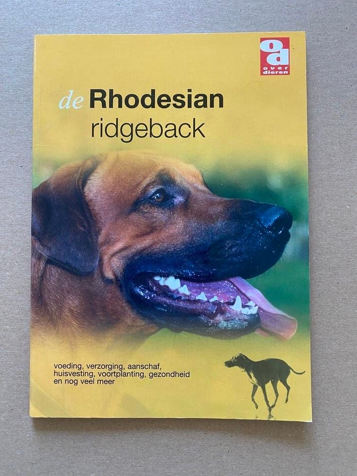 Handboek - Over Dieren - De Rhodesian Ridgeback, Boeken, Dieren en Huisdieren, Zo goed als nieuw, Verzenden