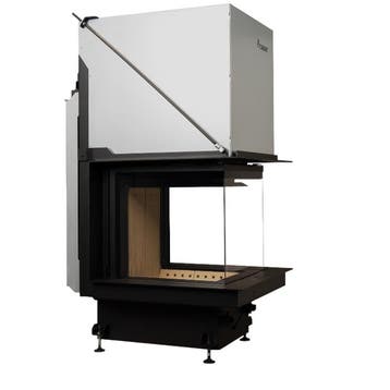 Inbouw Houtkachel Room Divider Crystal 3d 50x50 Premium, Nieuw