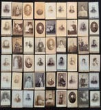 Carte de visite CDV - 54 carte de visite diverse fotograven, Nieuw