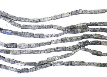 Per steng c.a 30 x Jaspis staafkralen afmetingen kraal 13..., Ophalen of Verzenden, Nieuw, Kraal