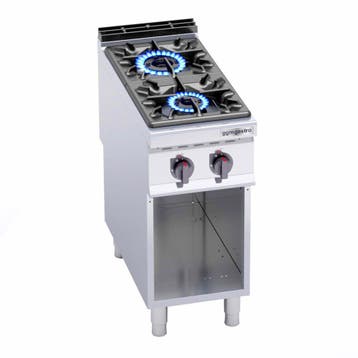 GGM Gastro | Gasfornuis - LORENZO 900 - 400x900mm - 19,0 kW, Verzenden